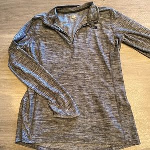 Grey North Face with thumb holes